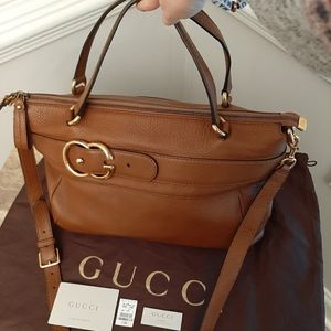 BRAND NEW RARE GUCCI CALFSKIN TOP HANDLE
